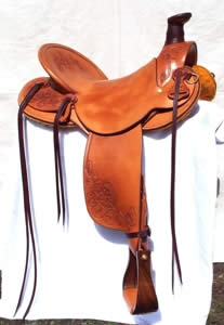 3B Visalia-style old-timer saddle